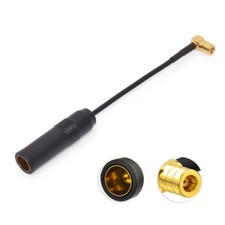 DAB + Antenna Aerial DIN Socket to SMB Adapter cable RG174 4" for Blaupunkt Beat