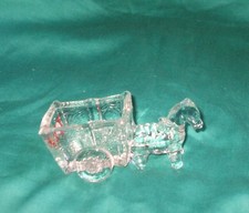 Vintage GLASS GERMAN WMF Glass cart  VINTAGE MUSTARD DISH 1950 RARE