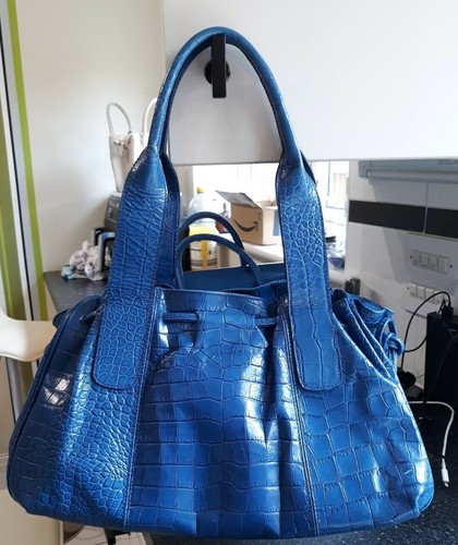 Hobbs blue mock - , croc