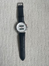 avanti lambretta grand prix men’s watch worldtime chronograph, new battery 