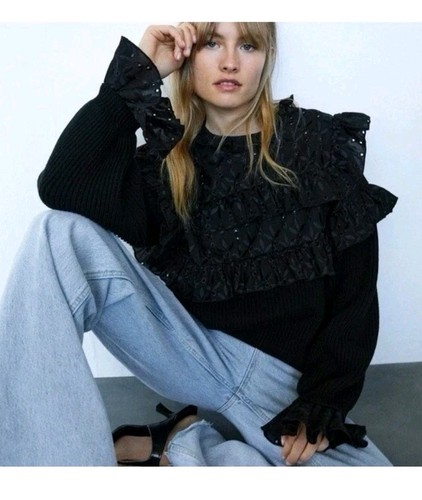 Zara women black - loose, fit