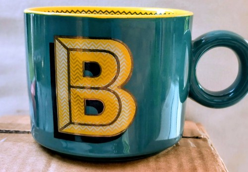 Next alphabet mug teal - next,