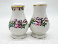 CHURCHILL HOTELWARE SALT AND PEPPER SHAKERS ROSE FLORAL MADE IN ENGLAND