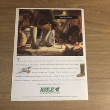 GUNS36 MAGAZINE ADVERT 12X9 AIGLE BOOTS: VIVRE GRANDEUR NATURE