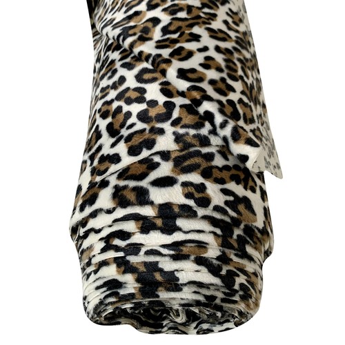 Faux fur fabric - fur, print