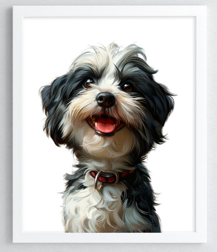 Havanese dog art - havanese,