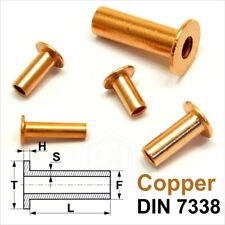 Solid Copper Flat Head Rivets