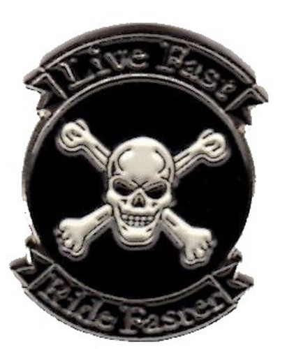 Live fast ride faster - fast, pin