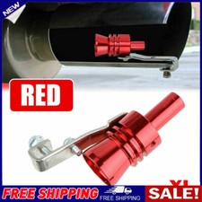 Red XL Car Exhaust Pipe Oversized Turbo Sound Whistle Simulator Roar Maker Loud