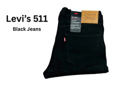 Levis® 511 Slim Fit Black Mens Jeans Stretch Pants Denim Bottoms 045114969