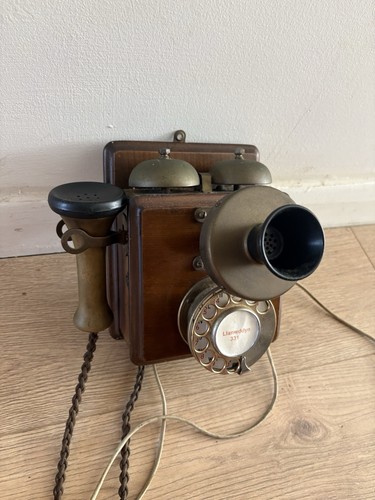 Vintage wooden rotary wall - wooden,