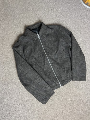 Checked harrington jacket - h&m,