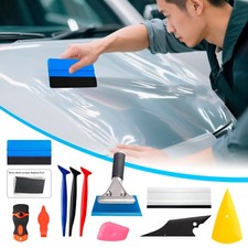 Window Tint Tools Kit Felt Squeegee Rubber for Car Vinyl Wrap Film Installation