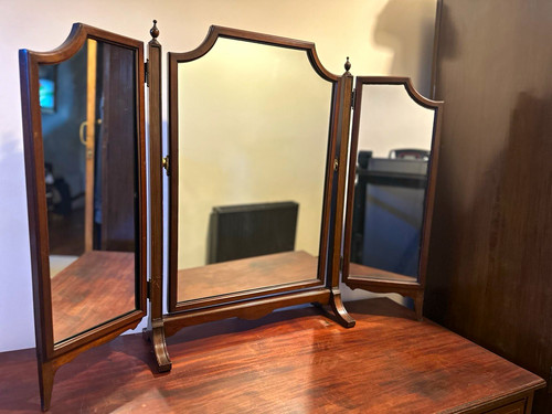 Genuine antique oak trifold - antique,