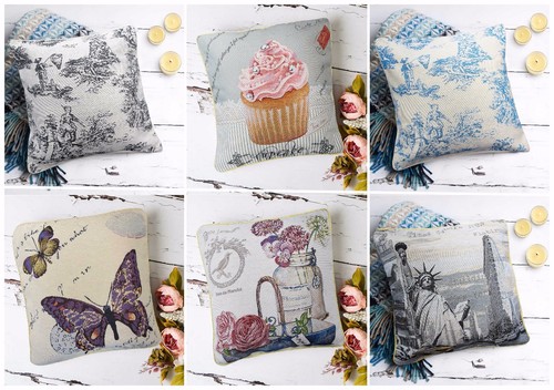 Tapestry vintage cushion - vintage,