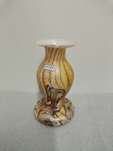 Gozo glass vase small - glass, signed