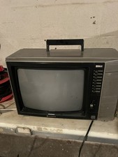 Vintage Hitachi CPT1471 TV Television Set 14” Screen Retro Portable