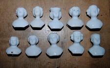 10 antique German porcelain