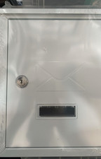 Burg-Wachter MB09 Galvanised Steel Weatherproof Post Box White 21 x 30 x 7 cm