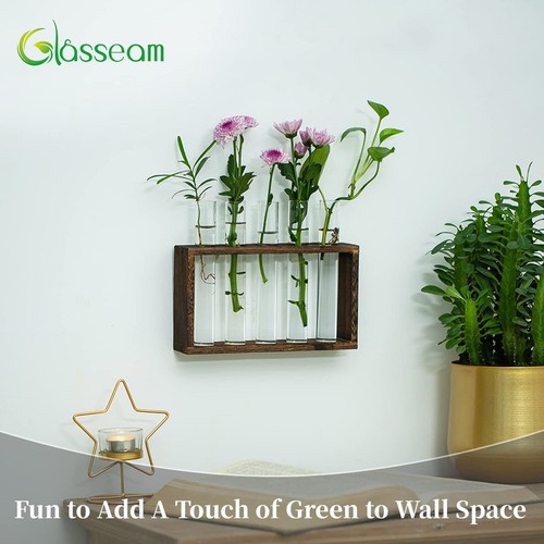 Wall hanging glass planter - glass,