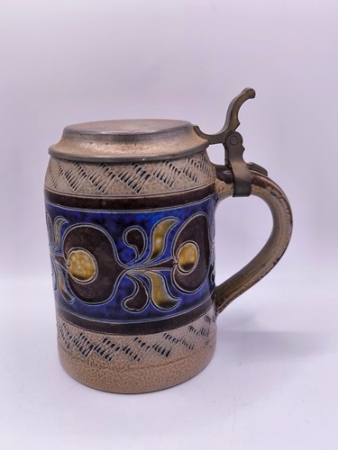 German beer stein - german, pewter