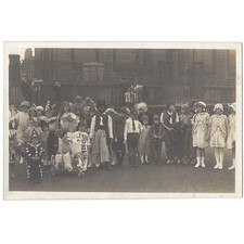 MOSSLEY Area, Children's Fancy Dress Outside Church, RP Postcard Unused