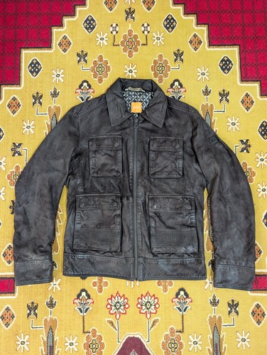 Hugo boss leather jacket - boss,