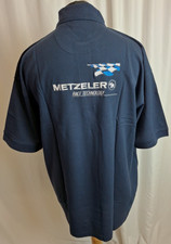 Metzeler Race Technology Tyres Polo Shirt by Clique Motorcycling Blue 2XL B1