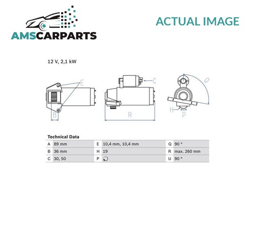 Engine starter motor - motor, 986