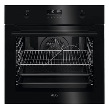 AEG Oven BPK556260B Single Integrated Pyrolitic Self Clean Electric Black
