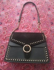 Topshop black gold - black, studded