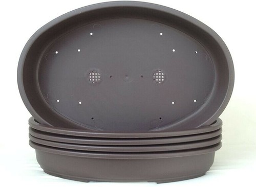 Oval plastic bonsai pot - plastic,