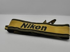 GENUINE NIKON F2 F3 FM YELLOW & BLACK CAMERA NECK STRAP SLR DSLR CAMERAS 1855