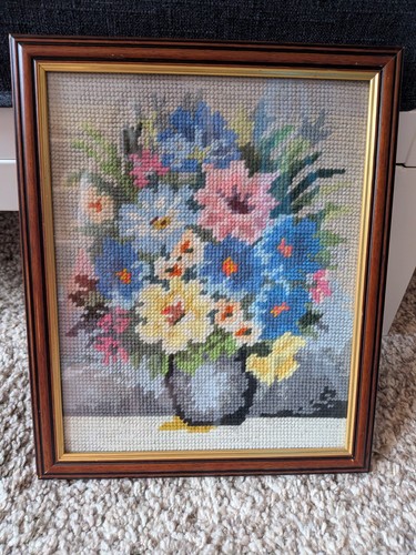 Vintage framed floral flower - vintage,