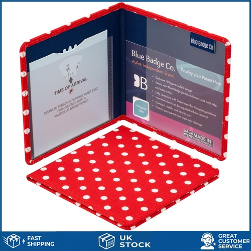 Stylish red spotty disabled - red,