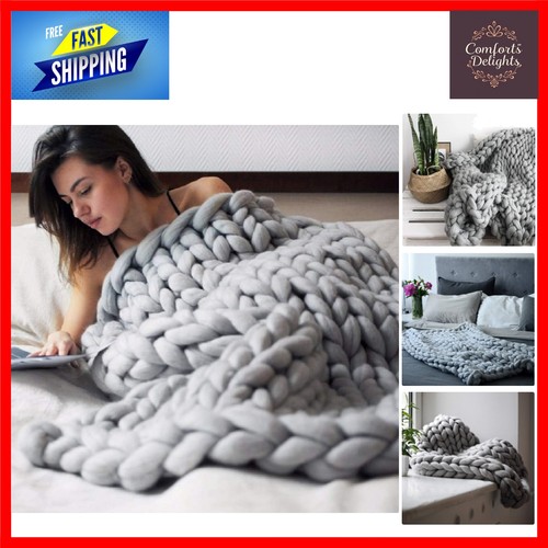 Cozy hand knit chunky - hand, weighted
