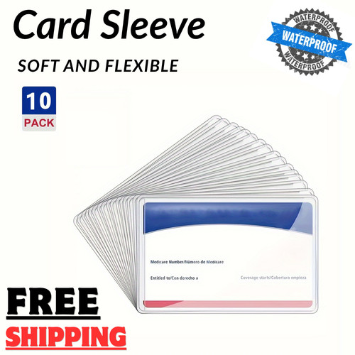 10pcs clear pvc card sleeves - pvc,