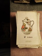 OLD POTTERY & PORCELAIN issued 1914 R J LEA SHORT Silk card leeds