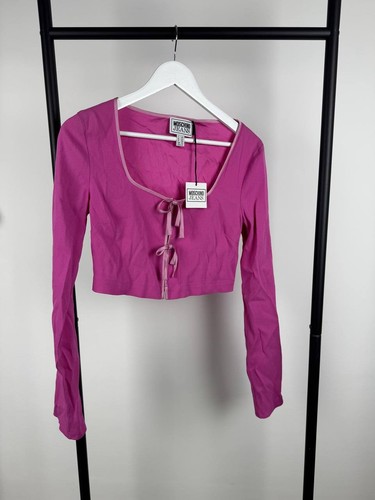 Moschino jeans pink top blouse - pink,