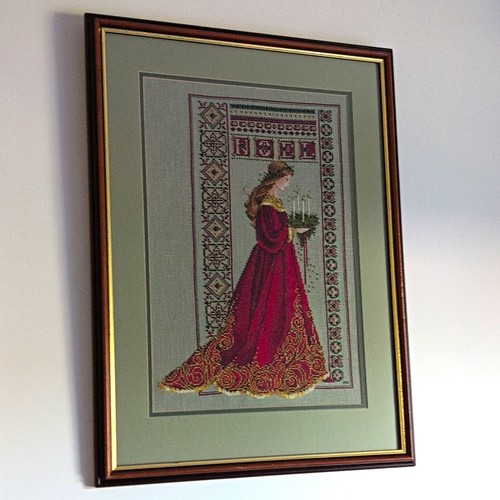 Finished framed lavender lace - framed,