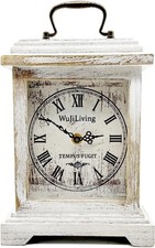 Wooden Mantel Clock, Rustic