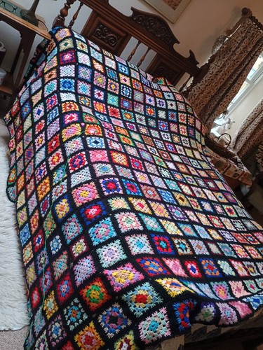 Enormous hand crochet granny - enormous,