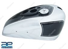 Black & Chrome Gas Fuel Petrol Tank Fits For Triumph T90 Pre War Model GEc