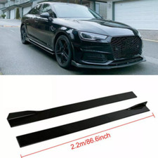 86.6'' Gloss Black Side Skirts