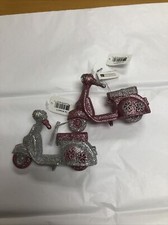 Set of 2 Katherine's Collection Fifi Paris Scooter Ornaments #34-834471 - NEW!