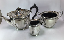 ANTIQUE VICTORIAN 3 Piece EPNS Silver Plated Tea  Coffee Set 1900s