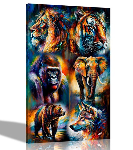 Animal collage colourful - animal,