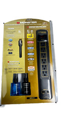 Monster Power Surge Protector 5 outlet - 2 USB - HDMI 9FT Cable 4K - Heavy Duty