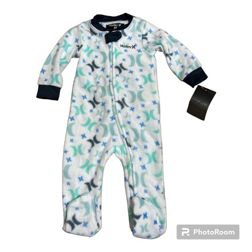 Hurley baby footed sleeper - footed,