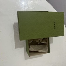 Gucci Green Gift Box with Tissue Paper Authentic Designer Packaging